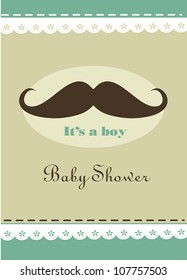 baby boy shower. vector illustration