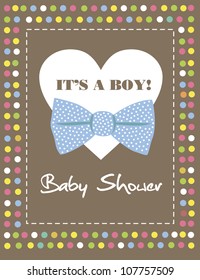baby boy shower. vector illustration