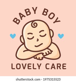 Baby Boy Sleep Badge Logo