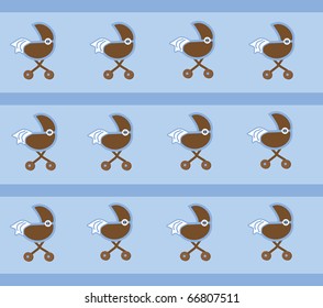 Baby Boy Stroller Background