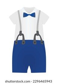 Baby boy suit. vector illustration 