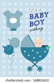 baby boy template vector/illustration