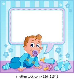 Imagen de tema infantil 1 - ilustración vectorial.