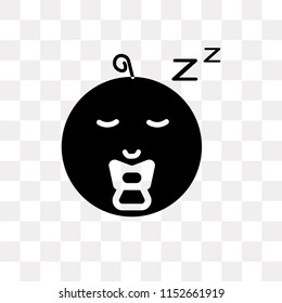 Baby boy vector icon isolated on transparent background, Baby boy logo concept