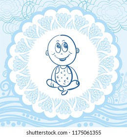 Baby boy. Vector illustration