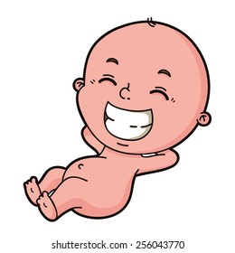 Baby boy. vector illustration of cute cartoon baby boy 