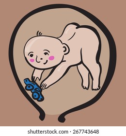 Baby Boy In Womb