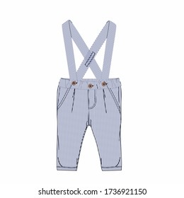 baby boys rompers pant vector