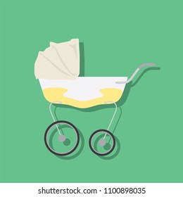 Baby buggy icon, vector illustration design. Baby collection.