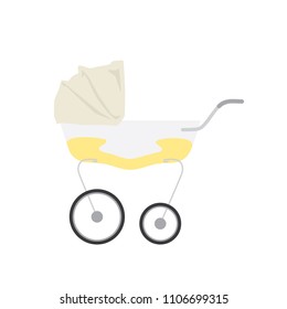 Baby buggy icon, vector illustration design. Baby collection.