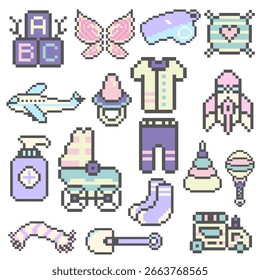 baby bundle set pixel art