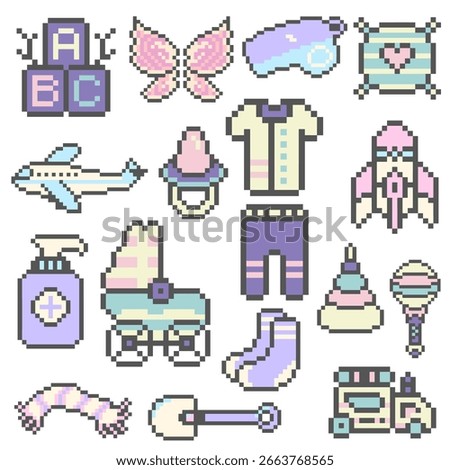 baby bundle set pixel art