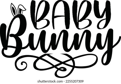 Baby Bunny Svg Design Easter Lover