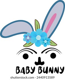 Baby Bunny , T-Shirt design , Sublimation Design , Print Design