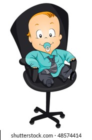 Baby Businessman - Vector