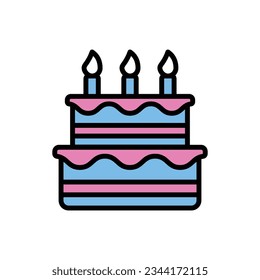 Baby Cake Icon Vector Illustration