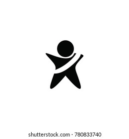 baby in the car logo vector