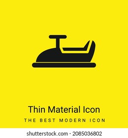 Baby Car Ride Minimal Bright Yellow Material Icon