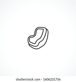 Baby car seat icon on white background. Baby car seat icon on white background. Baby car seat icon on white background. 