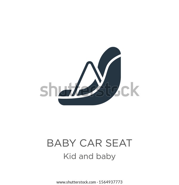 Baby car seat icon vector. Trendy flat baby car\
seat icon from kids and baby collection isolated on white\
background. Vector illustration can be used for web and mobile\
graphic design, logo,\
eps10