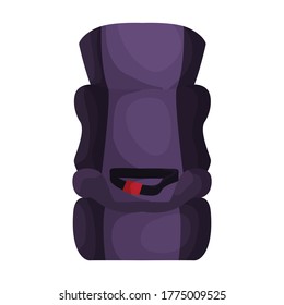 Baby car seat vector cartoon icon. Vector illustration safety chair on white background. Isolated cartoon illustration icon baby car seat.