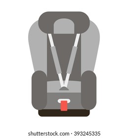  Baby Car Seats Cartoon Flat  Vector Illustration.