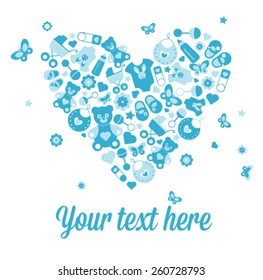 Baby Card Blue