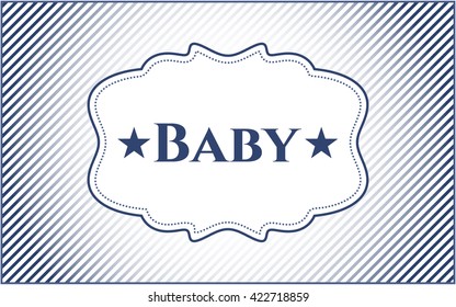 Baby card, colorful, nice design