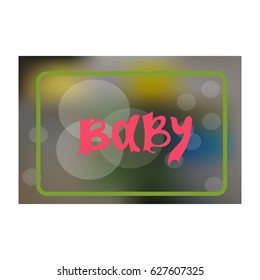 baby card or cover.Blur background vector for scrapbooking, congratulations, baby shower invitations, birthday cards and journaling.