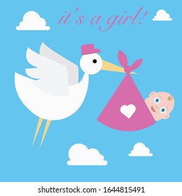 Baby card: it's a girl!