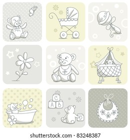 Baby card set