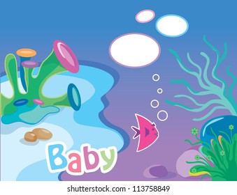 baby card. vector illustration