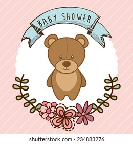 baby card  , vector illustration