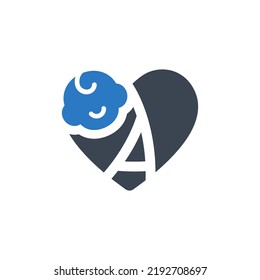 Baby care icon (Simple vector illustration)