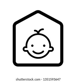baby care icon vector