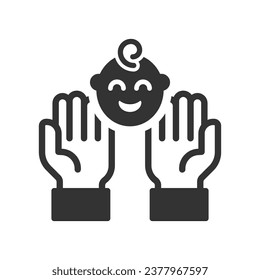 Baby care Icon, Vector Graphics