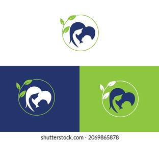 pasos de diseño del logotipo de atención para bebés