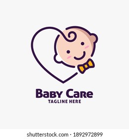 Baby Care Logo Design Inspiration Stock Vector (Royalty Free ...