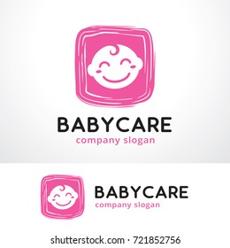 Baby Care Logo Template Design Vector, Emblem, Design Concept, Creative Symbol, Icon
