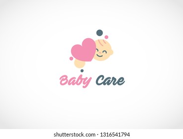 baby care logo - vector