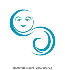 Modelo de ícone de vetor de logotipo para bebês