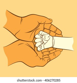 baby care or baby love parent concept design vector