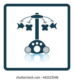 Baby carousel icon. Shadow reflection design. Vector illustration.