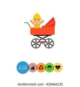 Baby carriage with baby(2)