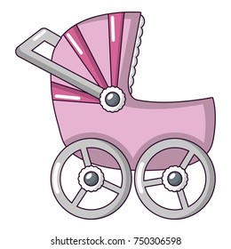 Baby carriage big icon. Cartoon illustration of baby carriage big vector icon for web