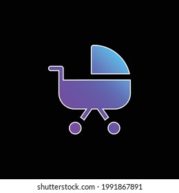 Baby Carriage blue vector