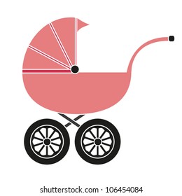 Baby carriage for the girl 	