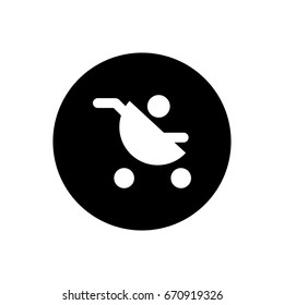 baby carriage icon illustration isolated vector sign symbol