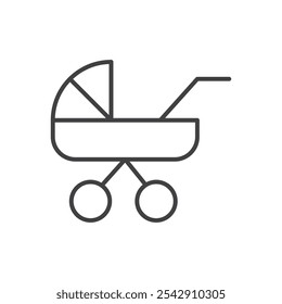 Baby carriage icon. isolated simple vector icon on white background. EPS10