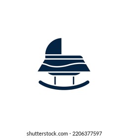 baby carriage icon. Simple element illustration. baby carriage concept outline symbol design.